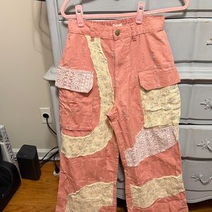 POL Girls Coral Patchwork Cargo Pants